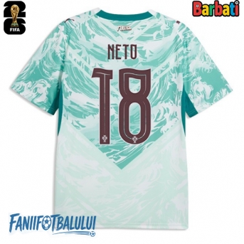 Portugalia Pedro Neto #18 Tricou Fotbal Replică Mondial 2026 Barbati Deplasare